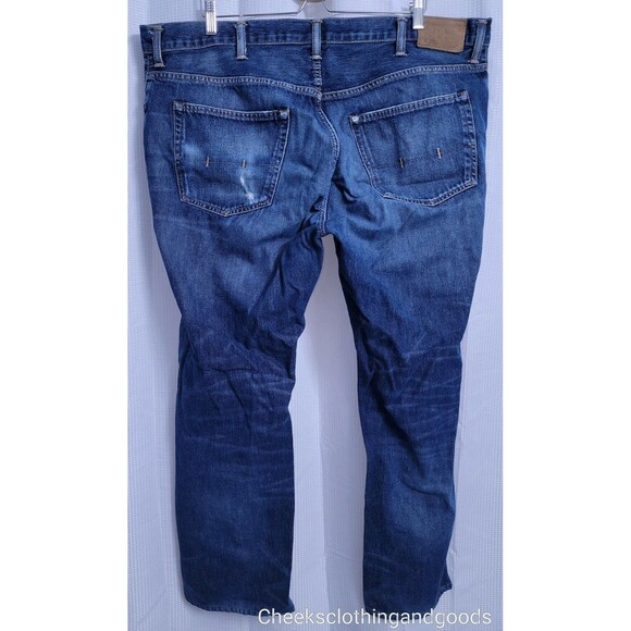 Polo Ralph Lauren Hampton Straight Distressed Jeans Men's 44Bx32 - Picture 4 of 7